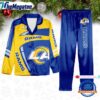 nfl los angeles rams special football team winter season satin pajamas set u1invq
