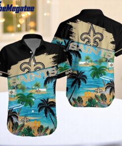 NFL New Orleans Saints Palm Tree Summer Beach Aloha Hawaiian Shirt For Fans