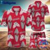 nfl tampa bay buccaneers flower pattern hawaiian shirt and shorts  football hawaiian set ovvbnd