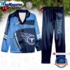 nfl tennessee titans special football team winter season satin pajamas set w2gloc