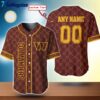 NFL Washington Commanders Logo Team Hologram Pattern Design Baseball Jersey