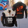 Personalized NFL Chicago Bears Football Team Custom Name And Number Buttoned Collar Sweatshirt