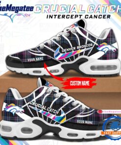 NFL Denver Broncos Crucial Catch Intercept Cancer Air Max Plus Shoes Sneaker For Fans