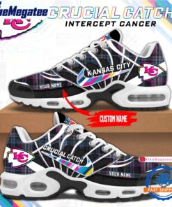 NFL Kansas City Chiefs Crucial Catch Intercept Cancer Air Max Plus Shoes Sneaker For Fans