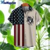 NFL Las Vegas Raiders American Flag Summer Button Hawaiian Shirt