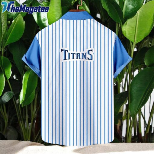 NFL Tennessee Titans Classic Retro Mascot Line Summer Beach Hawaiian Shirt