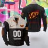 Personalized NFL Washington Commanders Football Team Custom Name And Number Buttoned Collar Sweatshirt
