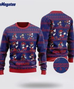 New York Giants Ugly Christmas Sweater Captain Mickey Mouse, Christmas Gift For NFL Fans