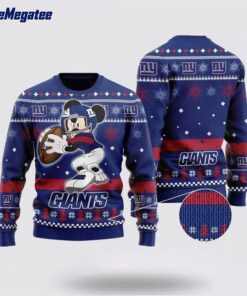 New York Giants  Ugly Christmas Sweater Mickey Mouse, Christmas Gift For NFL Fans