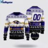 Personalized NFL Baltimore Ravens Playing Field Ugly Christmas Sweater, Christmas Gift For NFL Fans