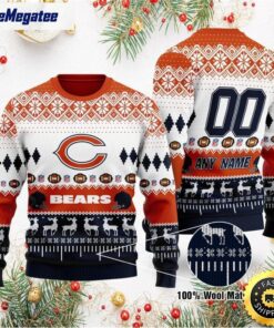 Personalized NFL Cincinnati Bengals Playing Field Ugly Christmas Sweater, Christmas Gift For Football Fans