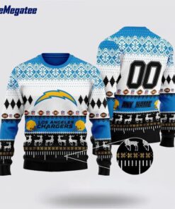 Personalized NFL Los Angeles Rams Playing Field Ugly Christmas Sweater, Christmas Gift For NFL Fans