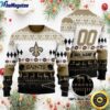 Personalized NFL New Orleans Saints Playing Field Ugly Christmas Sweater, Christmas Gift For Football Fans