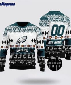 Personalized NFL Pittsburgh Steelers Playing Field Ugly Christmas Sweater, Christmas Gift For NFL Fans