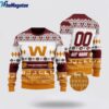 Personalized NFL Washington Team Playing Field Ugly Christmas Sweater, Christmas Gift For NFL Fans