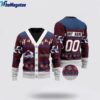 Personalized NHL Colorado Avalanche Elk Pattern Ugly Christmas Sweater, Christmas Gift For Hockey Fans