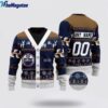Personalized NHL Edmonton Oilers Elk Pattern Ugly Christmas Sweater, Christmas Gift For Hockey Fans