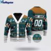 Personalized NHL San Jose Sharks Elk Pattern Ugly Christmas Sweater, Christmas Gift For Hockey Fans