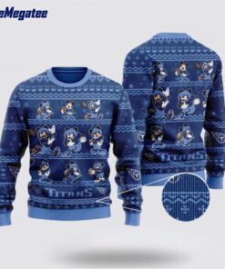 Tennessee Titans Ugly Christmas Sweater Captain Mickey Mouse, Christmas Gift For NFL Fans