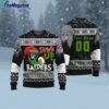 Custom NFL Las Vegas Raiders Grinch Drink Up Ugly Christmas Sweater