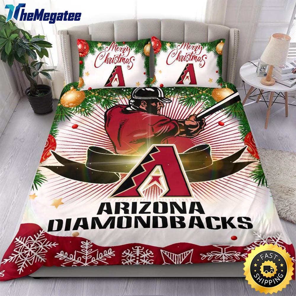MLB Arizona Diamondbacks Bedding Sets Merry Christmas Quilt Bedding Sets 2025 MLB Arizona Diamondbacks Bedding Sets Merry Christmas Quilt Bedding Sets 2025