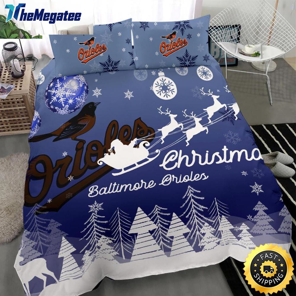 MLB Baltimore Orioles Bedding Sets Santa Claus Sleigh And Reindeer Christmas Quilt Bedding Sets 2025 MLB Baltimore Orioles Bedding Sets Santa Claus Sleigh And Reindeer Christmas Quilt Bedding Sets 2025
