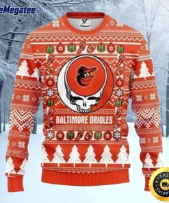 MLB Baltimore Orioles Ugly Christmas Sweater The Intelligence Of The , Skull Christmas Sweater
