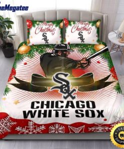 MLB Chicago White Sox Bedding Sets Merry Christmas Quilt Bedding Sets 2025