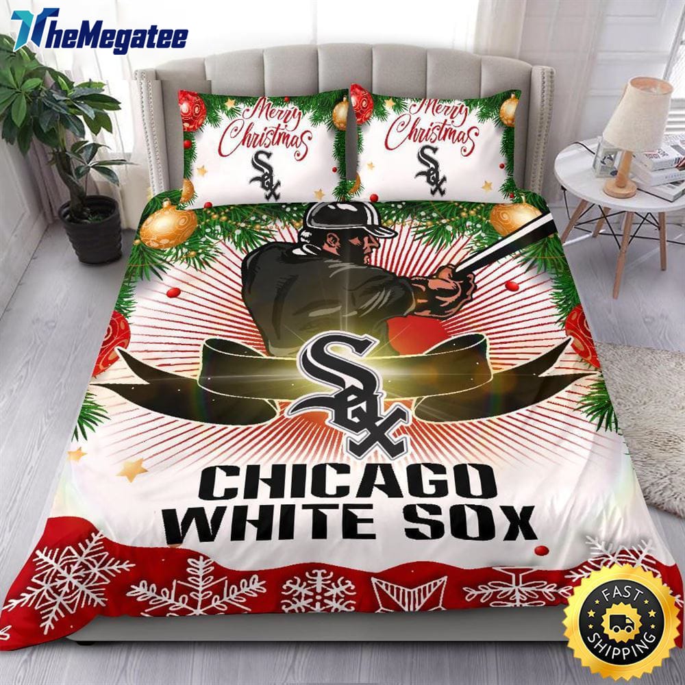 MLB Chicago White Sox Bedding Sets Merry Christmas Quilt Bedding Sets 2025 MLB Chicago White Sox Bedding Sets Merry Christmas Quilt Bedding Sets 2025