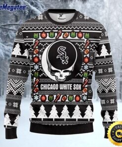 MLB Chicago White Sox Ugly Christmas Sweater The Intelligence Of The , Skull Christmas Sweater