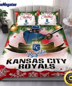 MLB Kansas City Royals Bedding Sets Merry Christmas Quilt Bedding Sets 2025