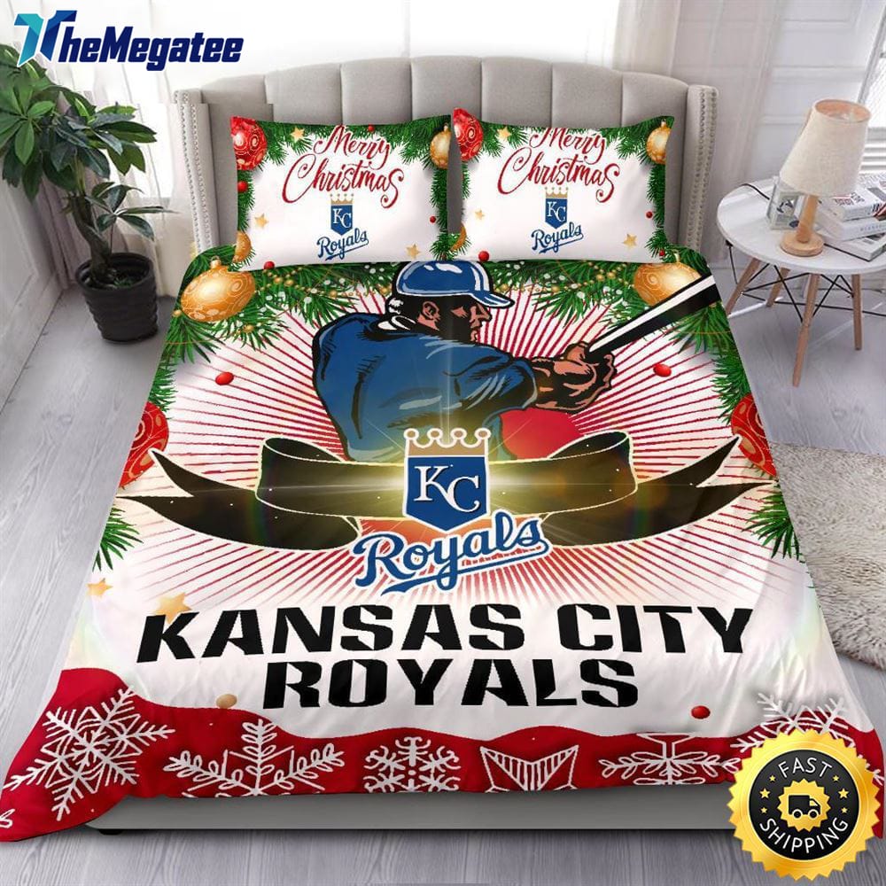 MLB Kansas City Royals Bedding Sets Merry Christmas Quilt Bedding Sets 2025 MLB Kansas City Royals Bedding Sets Merry Christmas Quilt Bedding Sets 2025