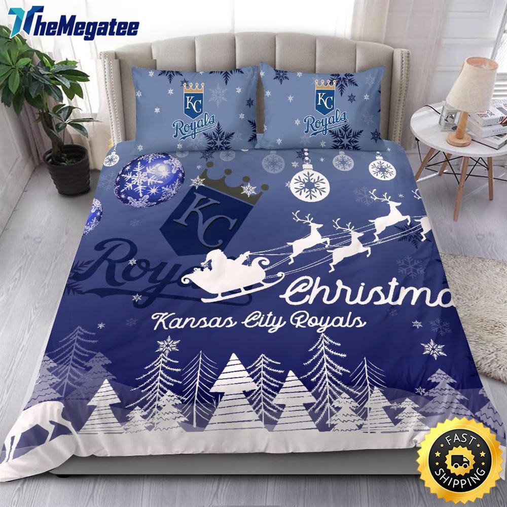 MLB Kansas City Royals Bedding Sets Santa Claus Sleigh And Reindeer Christmas Quilt Bedding Sets 2025 MLB Kansas City Royals Bedding Sets Santa Claus Sleigh And Reindeer Christmas Quilt Bedding Sets 2025