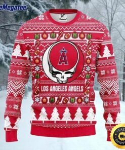 MLB Los Angeles Angels Ugly Christmas Sweater The Intelligence Of The , Skull Christmas Sweater