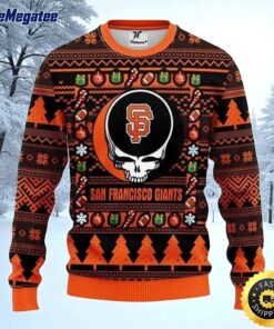 MLB San Francisco Giants Ugly Christmas Sweater The Intelligence Of The , Skull Christmas Sweater