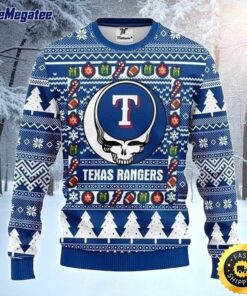MLB Texas Rangers Ugly Christmas Sweater The Intelligence Of The , Skull Christmas Sweater