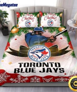 MLB Toronto Blue Jays Bedding Sets Merry Christmas Quilt Bedding Sets 2025