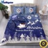 MLB Toronto Blue Jays Bedding Sets Santa Claus Sleigh And Reindeer Christmas Quilt Bedding Sets 2025
