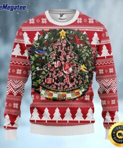 NCAA Alabama Crimson Tide Ugly Christmas Sweater Ball Pine Tree, NCAA Christmas Sweater