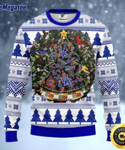 NCAA Duke Blue Devils Ugly Christmas Sweater Ball Pine Tree, NCAA Christmas Sweater