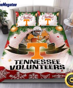 NCAA Tennessee Volunteers Bedding Sets Merry Christmas Quilt Bedding Sets 2025