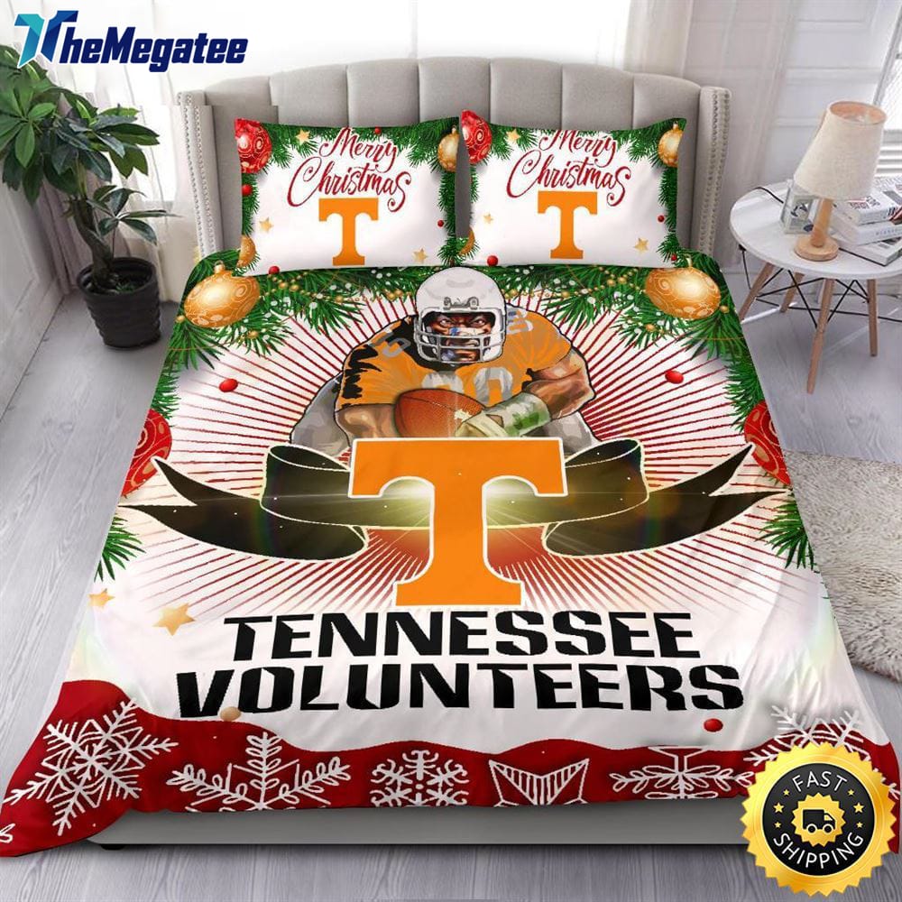 NCAA Tennessee Volunteers Bedding Sets Merry Christmas Quilt Bedding Sets 2025 NCAA Tennessee Volunteers Bedding Sets Merry Christmas Quilt Bedding Sets 2025