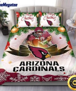 NFL Arizona Cardinals Bedding Sets Merry Christmas Quilt Bedding Sets 2025