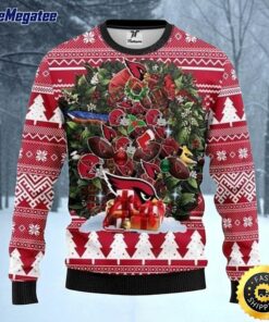 NFL Arizona Cardinals Ugly Christmas Sweater Tree, NFL Christmas Sweater