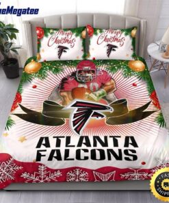 NFL Atlanta Falcons Bedding Sets Merry Christmas Quilt Bedding Sets 2025