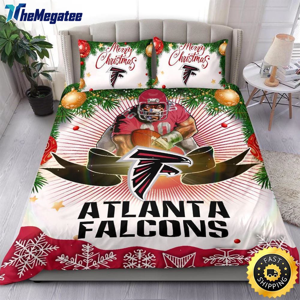 NFL Atlanta Falcons Bedding Sets Merry Christmas Quilt Bedding Sets 2025 NFL Atlanta Falcons Bedding Sets Merry Christmas Quilt Bedding Sets 2025