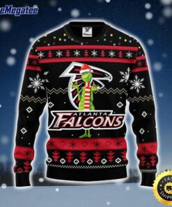 NFL Atlanta Falcons Ugly Sweater Funny Grinch Ugly Christmas Sweater For Fans