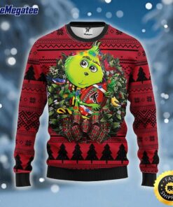 NFL Atlanta Falcons Ugly Sweater Grinch Hug Ugly Christmas Sweater For Fans