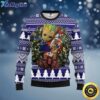 NFL Baltimore Ravens Ugly Sweater Groot Christmas Sweater For Fans