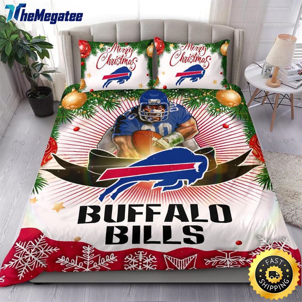 NFL Buffalo Bills Bedding Sets Merry Christmas Quilt Bedding Sets 2025 NFL Buffalo Bills Bedding Sets Merry Christmas Quilt Bedding Sets 2025